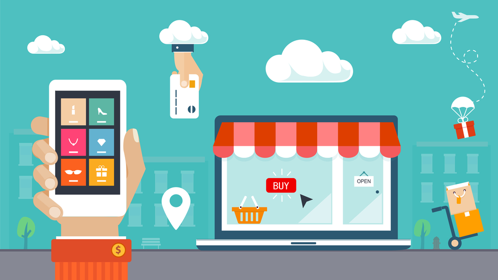 graphic depicting ecommerce business